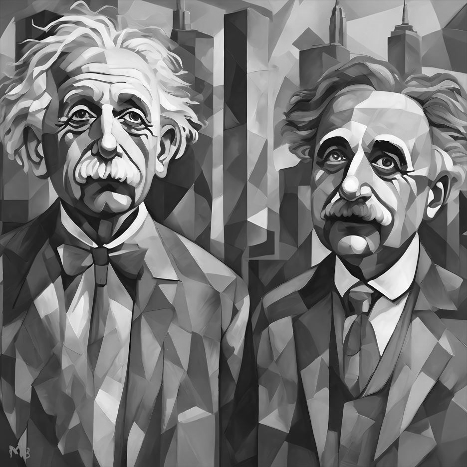 AE-203-EINSTEIN-BW, Künstler MB, Markus Botzenhart, Ulm
